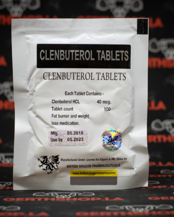 CLENBUTEROL British Dragon 100tab/40mcg